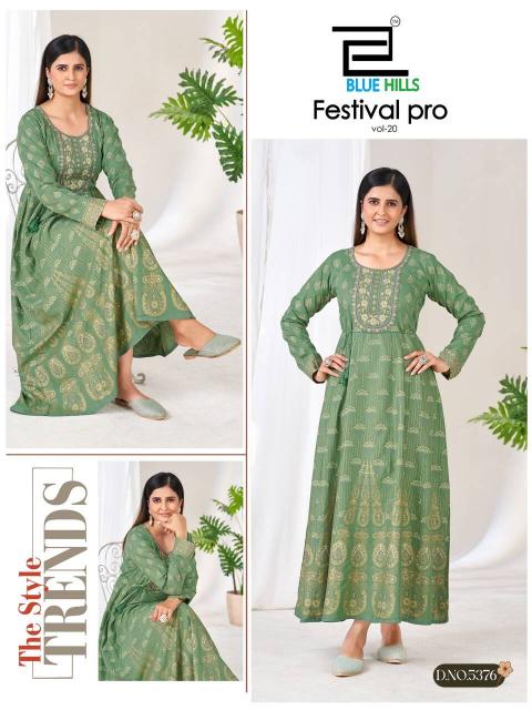 Blue hills festival pro vol.20 anarkali gown wholesalebox kurtis wholesaler in bangalore